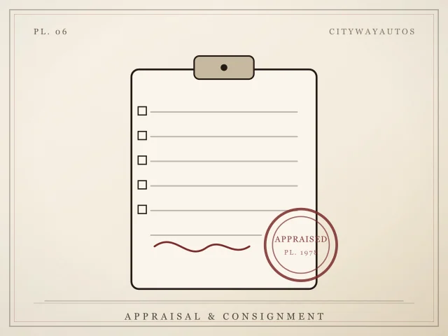 Illustration of a signed appraisal document with an approved stamp